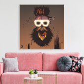 Punk hipster G-skulls schedel Canvas Afdruk (Insitu (Woonkamer))