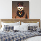 Punk hipster G-skulls schedel Canvas Afdruk (Insitu (Slaapkamer))