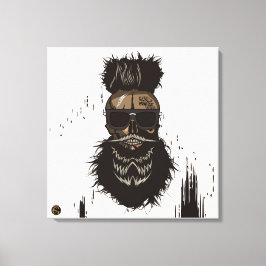 Punk hipster G-skulls schedelhoofd panther Canvas Afdruk