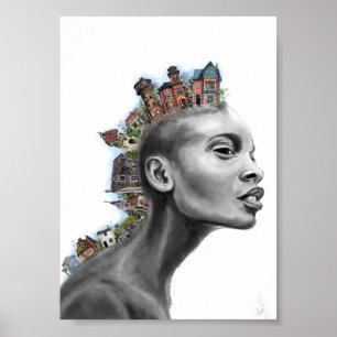 Punk House Haar Meisje Poster