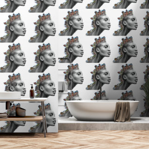 Punk House Haarmeisje Kunstschilderij Behang