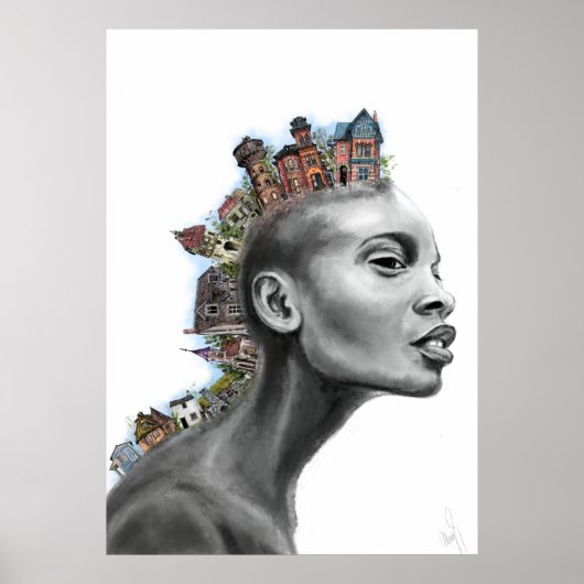 Punk Huis Haar Meisje Poster (Voorkant)