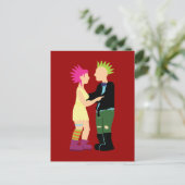 Punk huwelijk briefkaart (Staand voorkant)