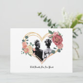 Punk huwelijk kaart (Staand voorkant)