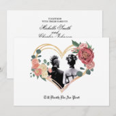 Punk huwelijk kaart (Voorkant / Achterkant)