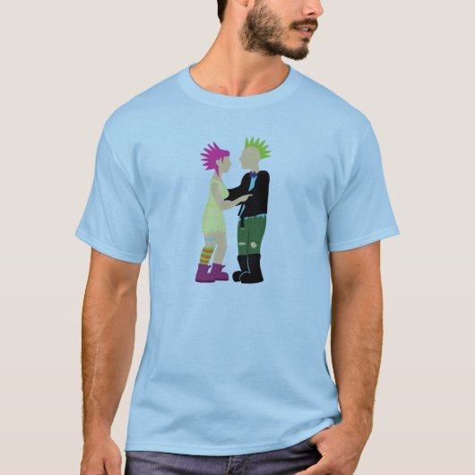 Punk huwelijk t-shirt (Voorkant)