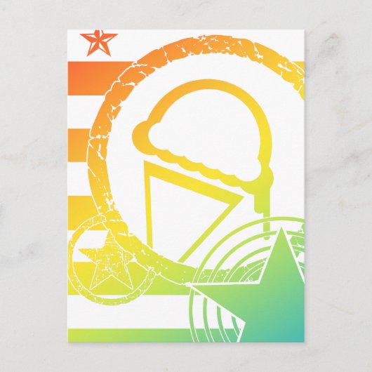 punk ijsdruppels briefkaart (Voorkant)