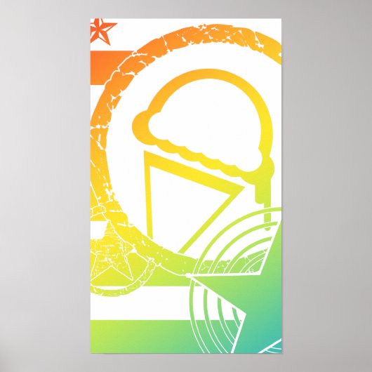 punk ijsdruppels poster (Voorkant)