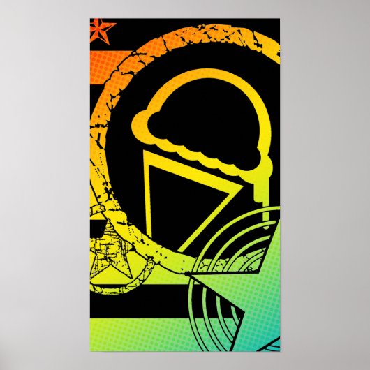 punk ijsdruppels poster (Voorkant)