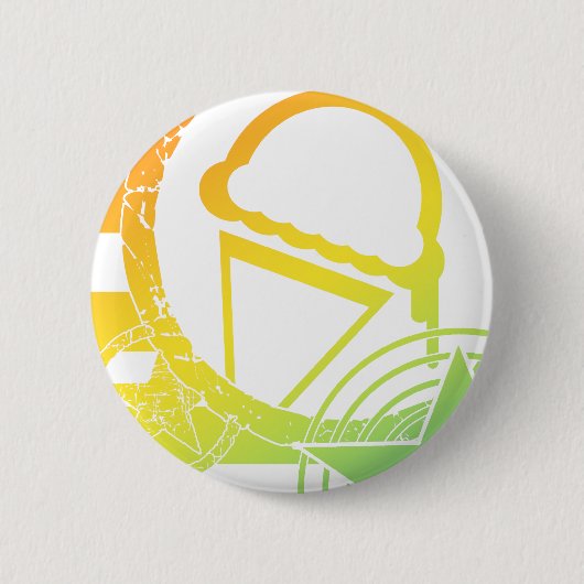 punk ijsdruppels ronde button 5,7 cm (Voorkant)