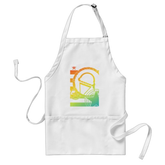 punk ijsdruppels standaard schort (Voorkant)