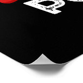 Punk-in Funny Punk Rock Pumpkin Dark BG Poster (Hoek)