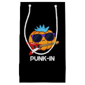 Punk-in Funny Punk Rock Pumpkin Pun Dark BG Klein Cadeauzakje (Voorkant)