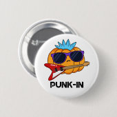 Punk-in Funny Punk Rock Pumpkin Pun Ronde Button 5,7 Cm (Voorkant /achterkant)