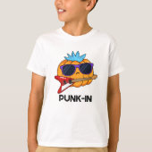 Punk-in Funny Punk Rock Pumpkin Pun T-shirt (Voorkant)