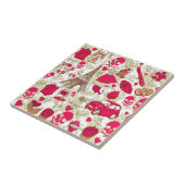 Punk in Parijs Quirky French Icons model Tegeltje (Zijkant)