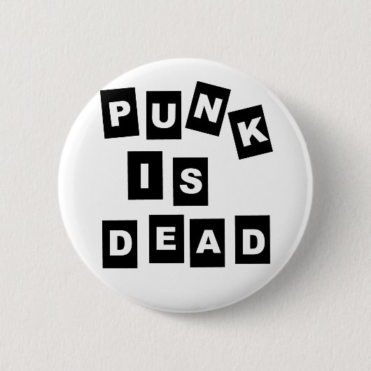 Punk is dood ronde button 5,7 cm (Voorkant)