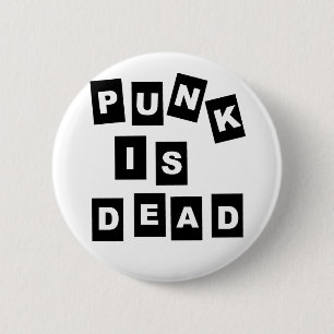 Punk is dood ronde button 5,7 cm