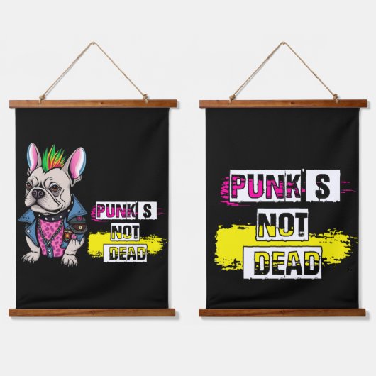Punk is niet dood hangend wandkleed (Dubbel)