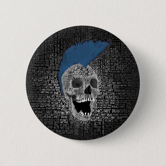 Punk is niet dood ronde button 5,7 cm (Voorkant)