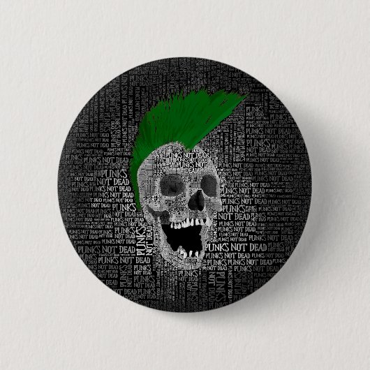 Punk is niet dood ronde button 5,7 cm (Voorkant)