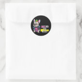 Punk is niet dood ronde sticker (Tas)