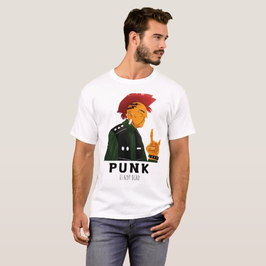 Punk is niet dood t-shirt (Voorkant volledig)