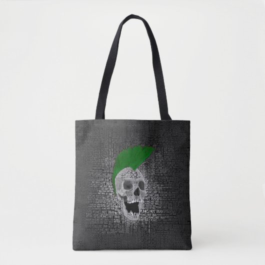 Punk is niet dood tote bag (Voorkant)