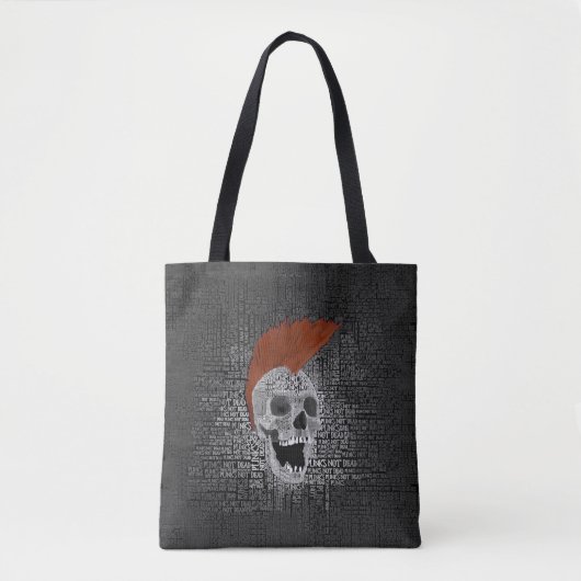 Punk is niet dood tote bag (Voorkant)