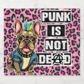 Punk is not dead Frenchie editie Sparkling Wijnetiket (Enkel label)