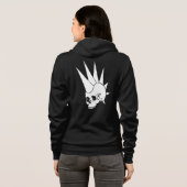  Punk Jawless Skull versie 2 Hoodie (Achterkant volledig)
