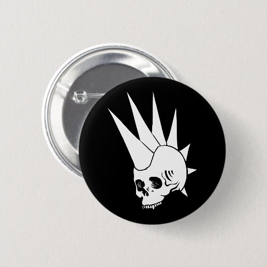Punk Jawless Skull versie 2 Ronde Button 5,7 Cm (Voorkant /achterkant)