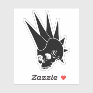 Punk Jawless Skull versie 2 Sticker