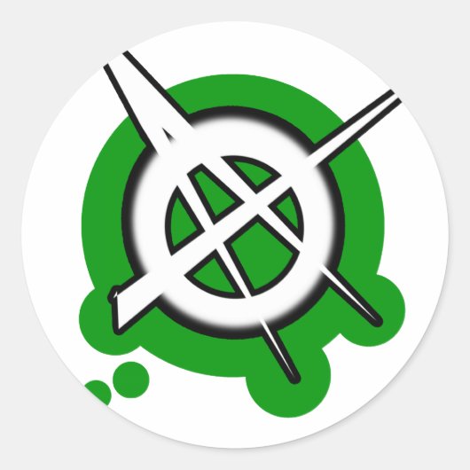 punk jongens: ANARCHY PUNK ROCK muziek Ronde Sticker (Voorkant)
