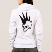  Punk kaakloze schedel Hoodie (Achterkant)