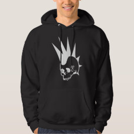  Punk kaakloze schedel Hoodie