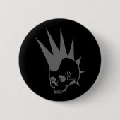  Punk kaakloze schedel Ronde Button 5,7 Cm (Voorkant)