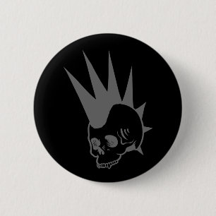  Punk kaakloze schedel Ronde Button 5,7 Cm