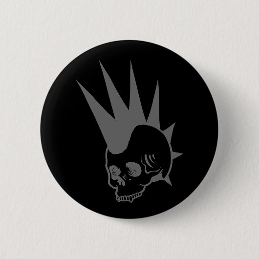  Punk kaakloze schedel Ronde Button 5,7 Cm (Voorkant)
