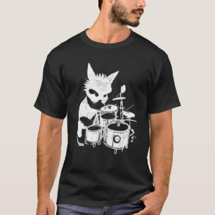 Punk Kat Drumspelend 5 T-shirt
