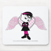 Punk Kat Mousepad Muismat (Voorkant)