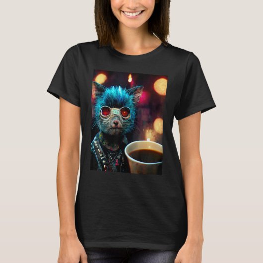 Punk Kat T-shirt (Voorkant)