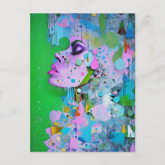 Punk - Ken Gage Surreal Art Briefkaart (Voorkant)