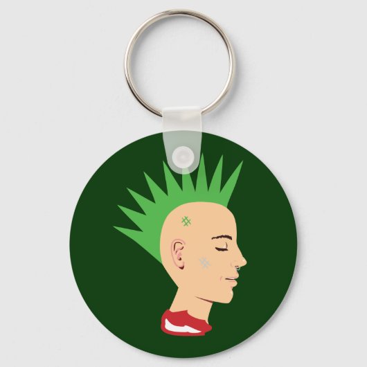 Punk kerel sleutelhanger (Voorkant)