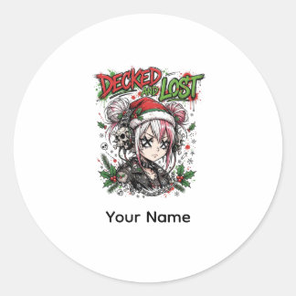 Punk Kerst Anime Sticker Cadeau Voor Meisjes