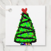 Punk kerstboom bedankjes labels (Voorkant)