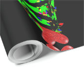 Punk kerstboom cadeaupapier (Rol Hoek)