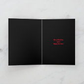 Punk kerstboom feestdagen kaart (Binnen)