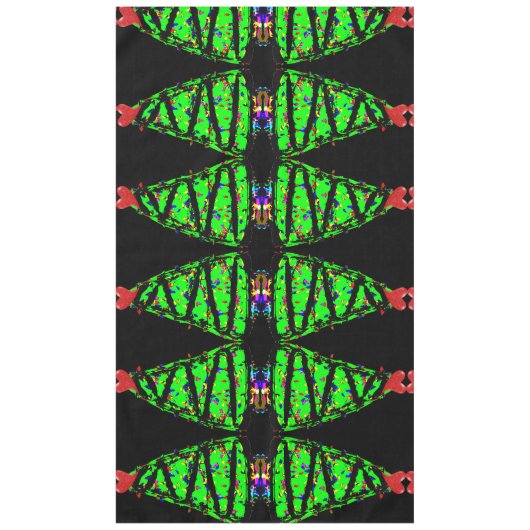 Punk kerstboom tafelkleed (Voorkant)