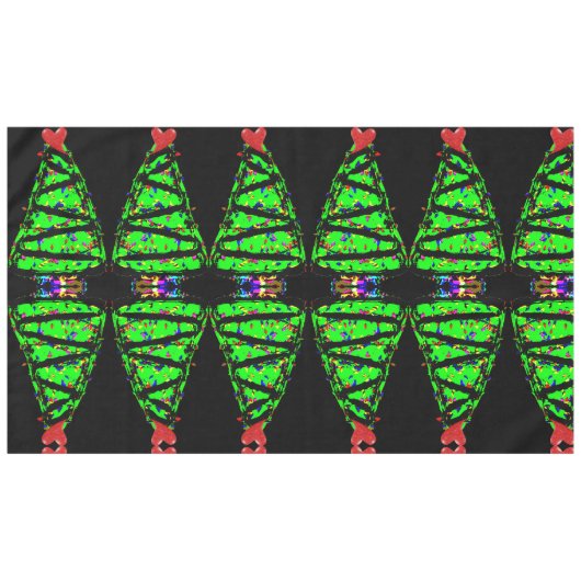 Punk kerstboom tafelkleed (Voorkant (Horizontaal))